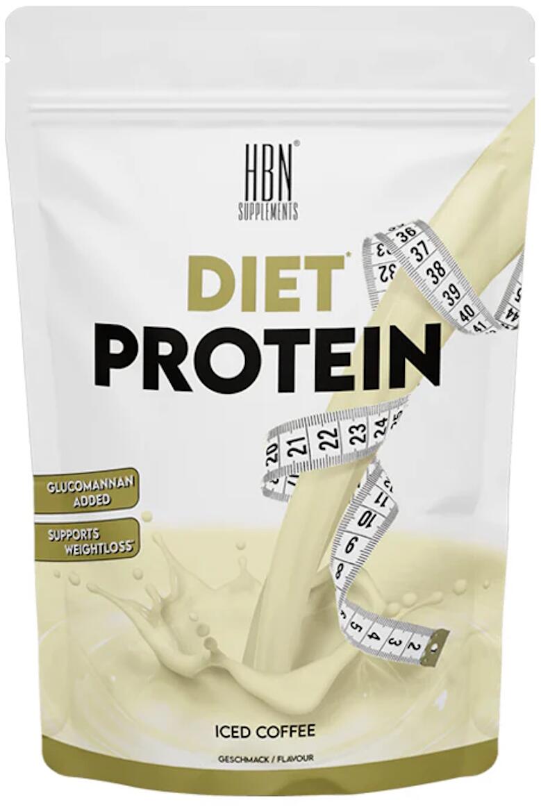 HBN Supplements Diet Protein, 700 g Beutel, Iced Coffee