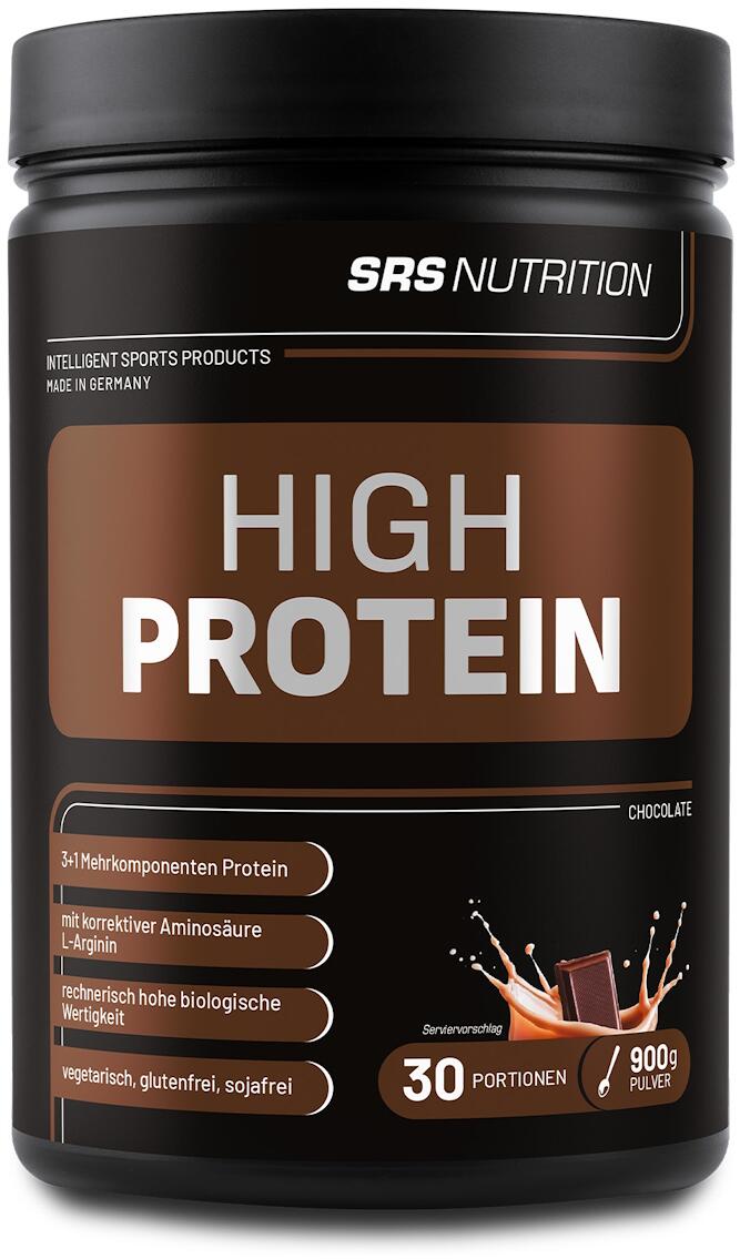 SRS High Protein, 900 g Dose, Schoko
