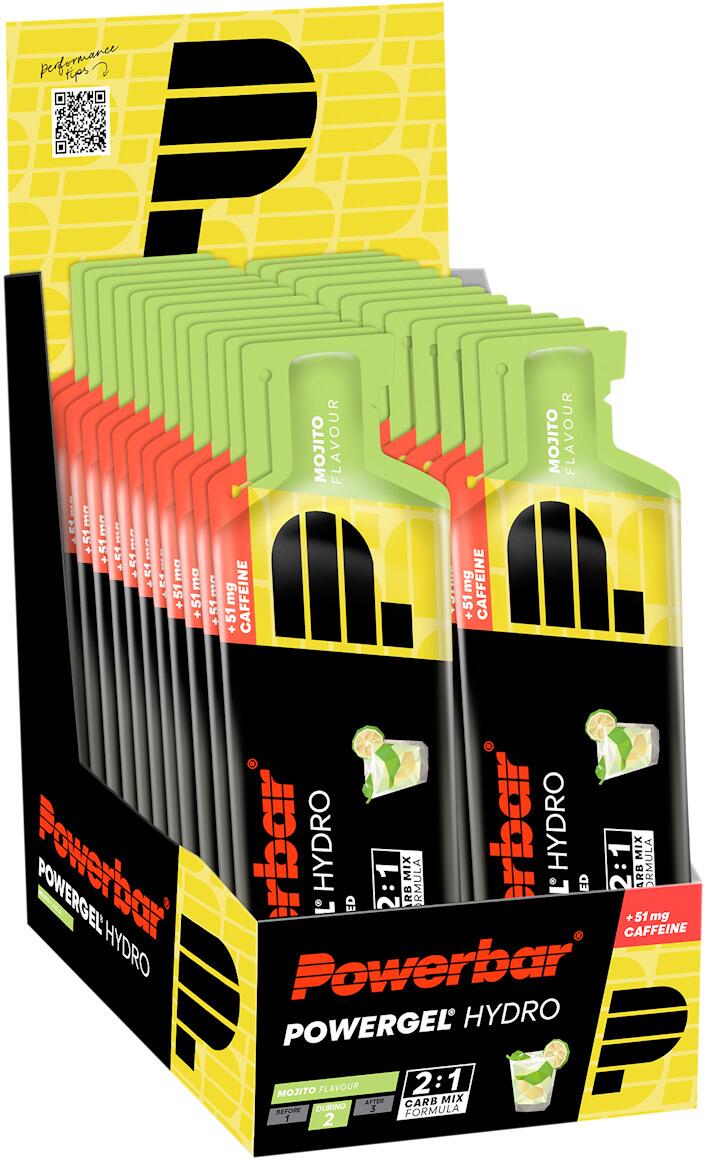 PowerBar Powergel Hydro, 24 x 67 ml Beutel, Mojito mit Koffein