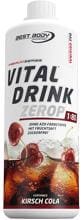 Best Body Nutrition Vital Drink Zerop, 1000 ml Flasche, Kirsch Cola