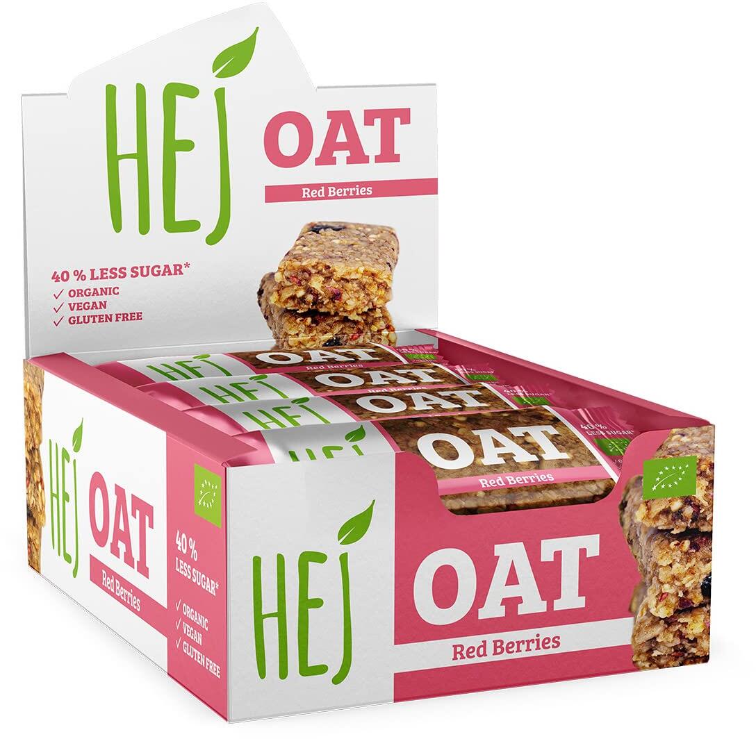 HEJ Oat Bar, 12 x 45 g Riegel, Red Berries bei Metasport