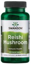 Swanson Reishi Mushroom 600 mg, 60 Kapseln
