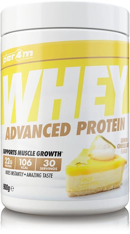 Per4m Whey Advanced Protein, 900 g Dose, Lemon Cheesecake