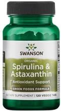 Swanson Spirulina & Astaxanthin, 120 Tabletten