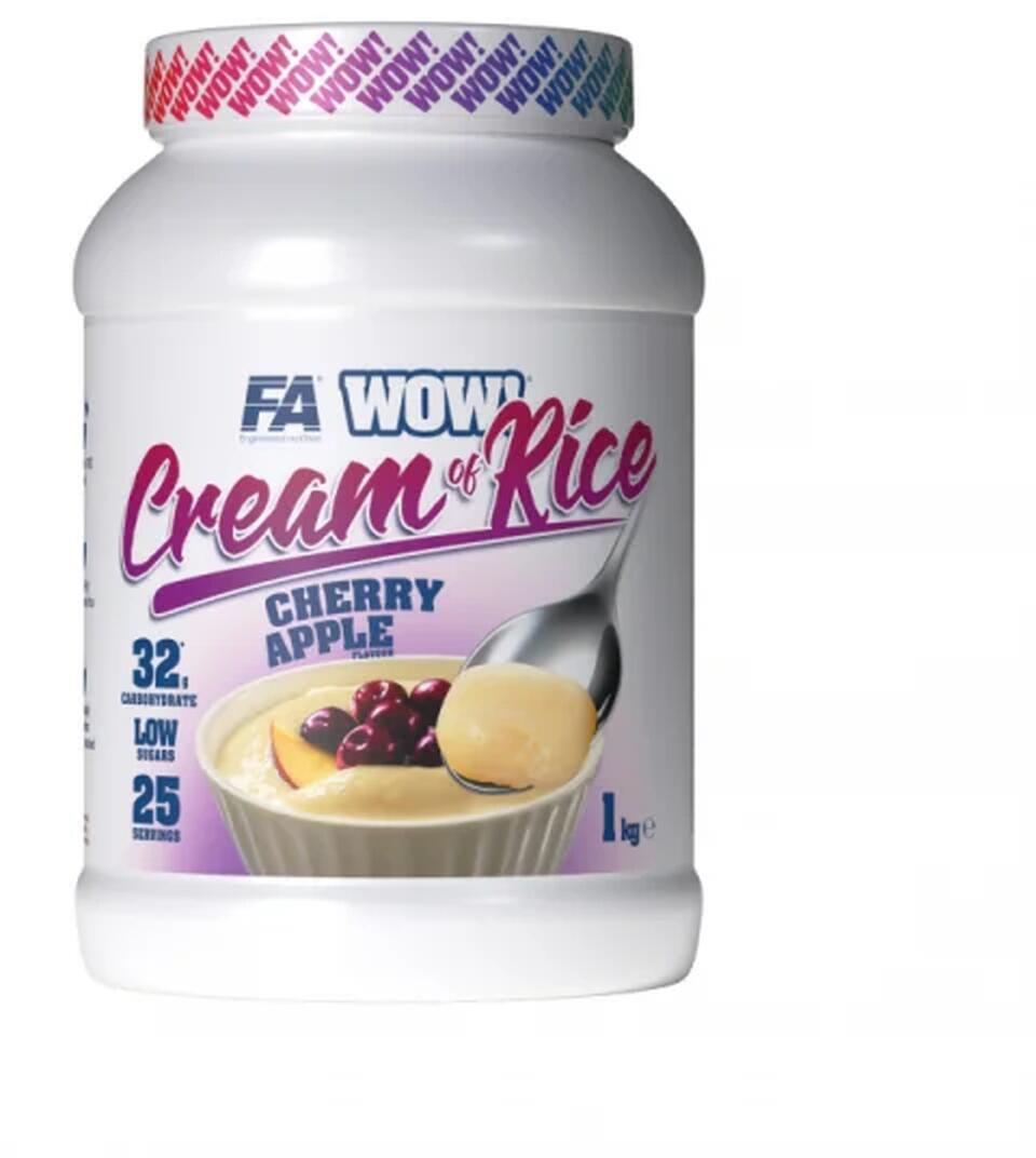 FA Nutrition Wow! Cream of Rice, 1 kg Dose, Cherry Apple