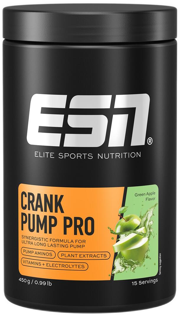 ESN Crank Pump Pro, 450 g Dose, Green Apple