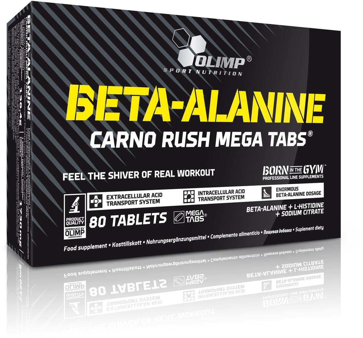 Olimp Beta-Alanine Carno Rush Mega Tabs, 80 Tabletten
