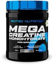 Scitec Nutrition Mega Creatine Monohydrate (Creapure®), 306 g Dose, Unflavored