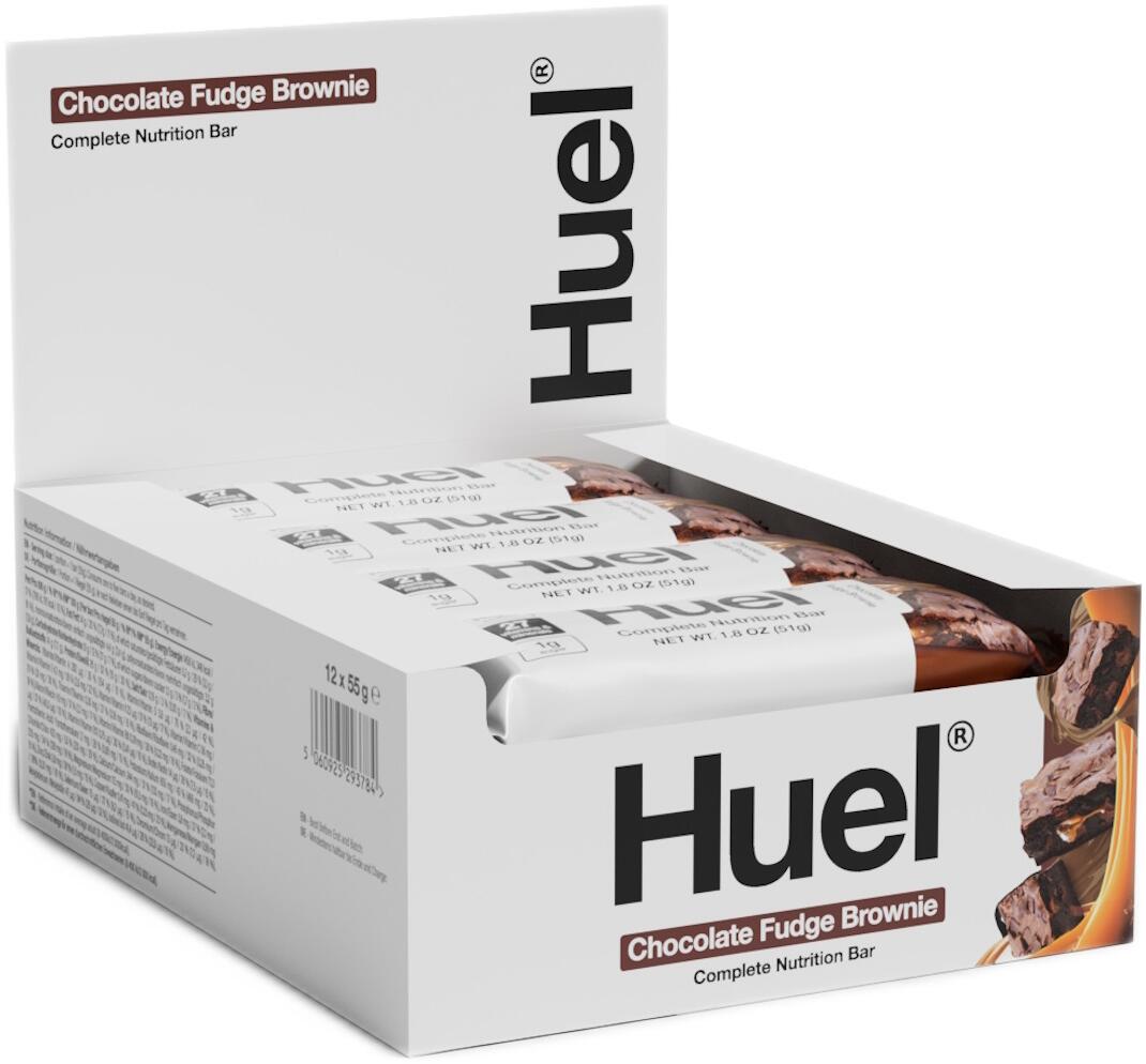 Huel Complete Nutrition Bar, 12 x 55 g Riegel, Chocolate Fudge Brownie