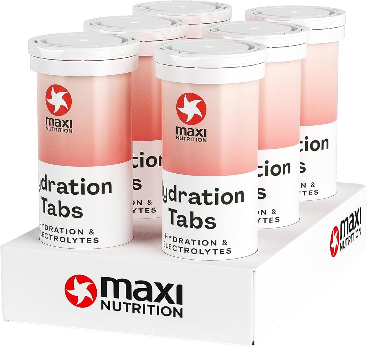 MaxiNutrition Hydration Tabs, 6 x 10 Brausetabletten, Pink Grapefruit
