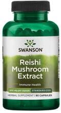 Swanson Reishi Mushroom Extract 500 mg, 90 Kapseln