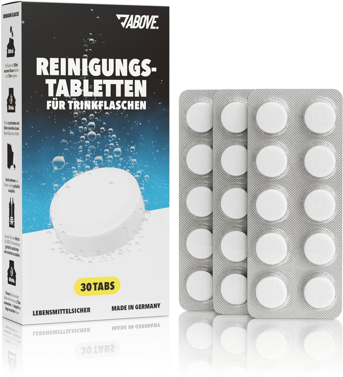 Above Reinigungstabletten für Trinkflaschen & Shaker, 30 Tabletten