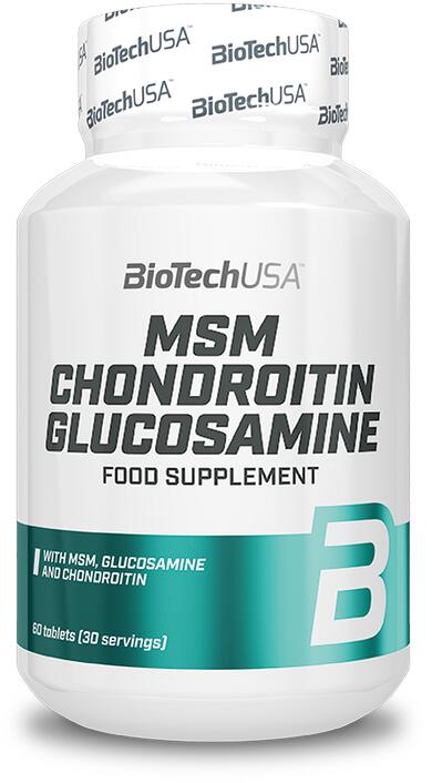 BioTech USA MSM Chondroitin Glucosamine, 60 Tabletten