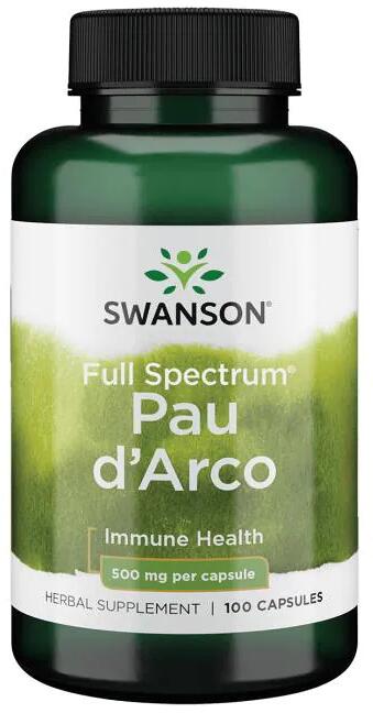 Swanson Full Spectrum Pau d"Arco 500 mg, 100 Kapseln