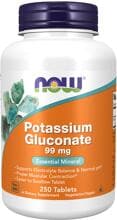Now Foods Potassium Gluconate 99 mg, 250 Tabletten