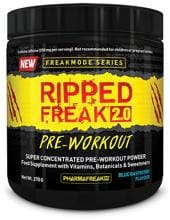 PharmaFreak Ripped Freak 2.0 Pre Workout, 270 g Dose, Fruit Punch