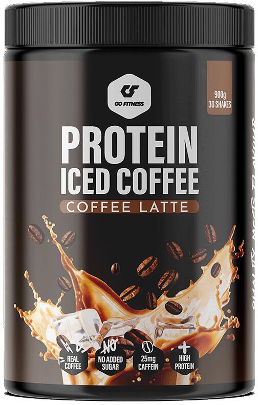 GoFitness Nutrition Protein Iced Coffee, 900 g Dose, Caffee Latte