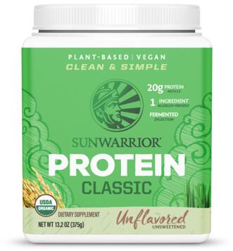 Sunwarrior Protein Classic Organic, 375 g Dose, Natural