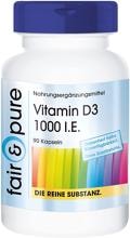fair & pure Vitamin D3 (1.000 I.E.), 90 Kapseln Dose