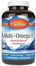 Carlson Labs Multi + Omega-3, 60 Kapsel