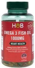 Holland & Barrett Omega 3 Fish Oil - 1000 mg, 60 Kapseln