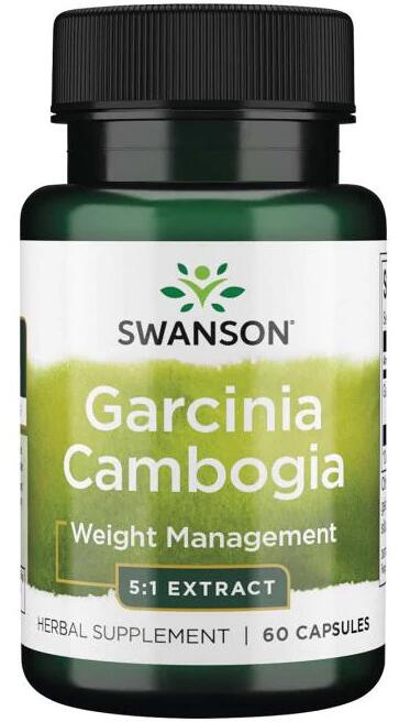 Swanson Garcinia Cambogia 5:1 Extrakt, 60 Kapsel