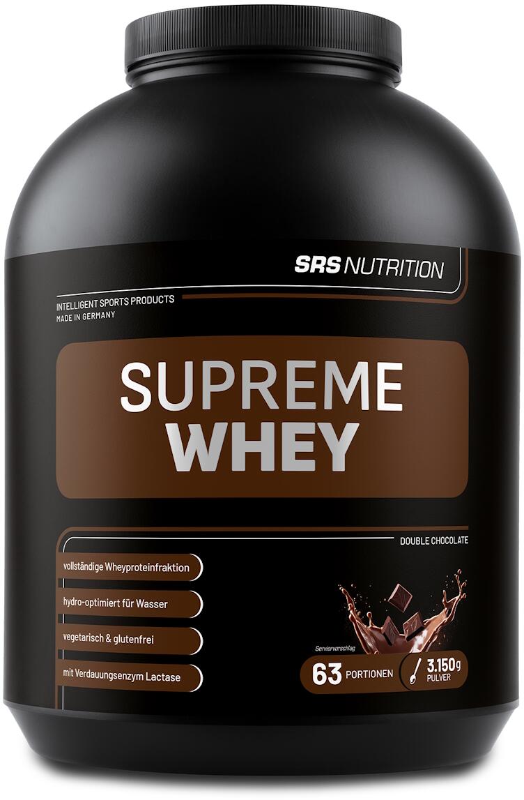 SRS Supreme Whey, 3150 g Dose, Double Chocolate