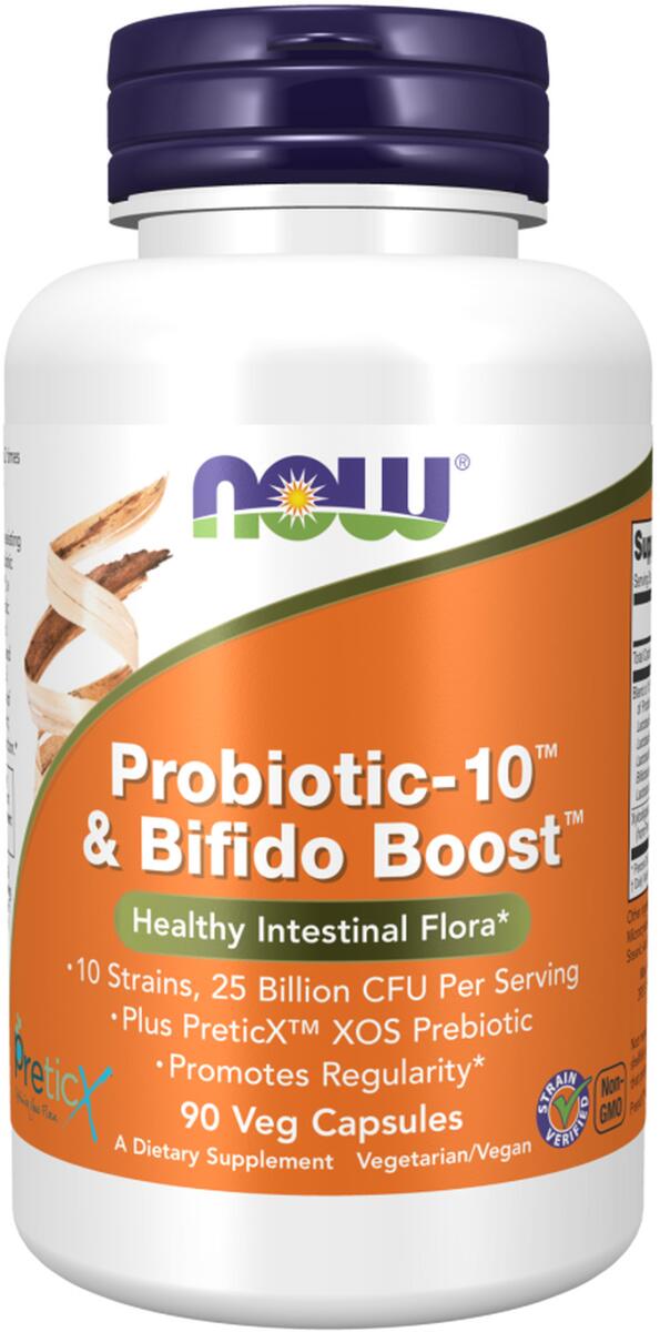 NOW Foods Probiotic-10 & Bifido Boost, 90 caps