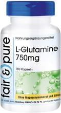 fair & pure L-Glutamin (750 mg), 180 Kapseln Dose
