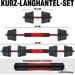 C.P. Sports Langhantel und Kurzhantel Set, 30 kg
