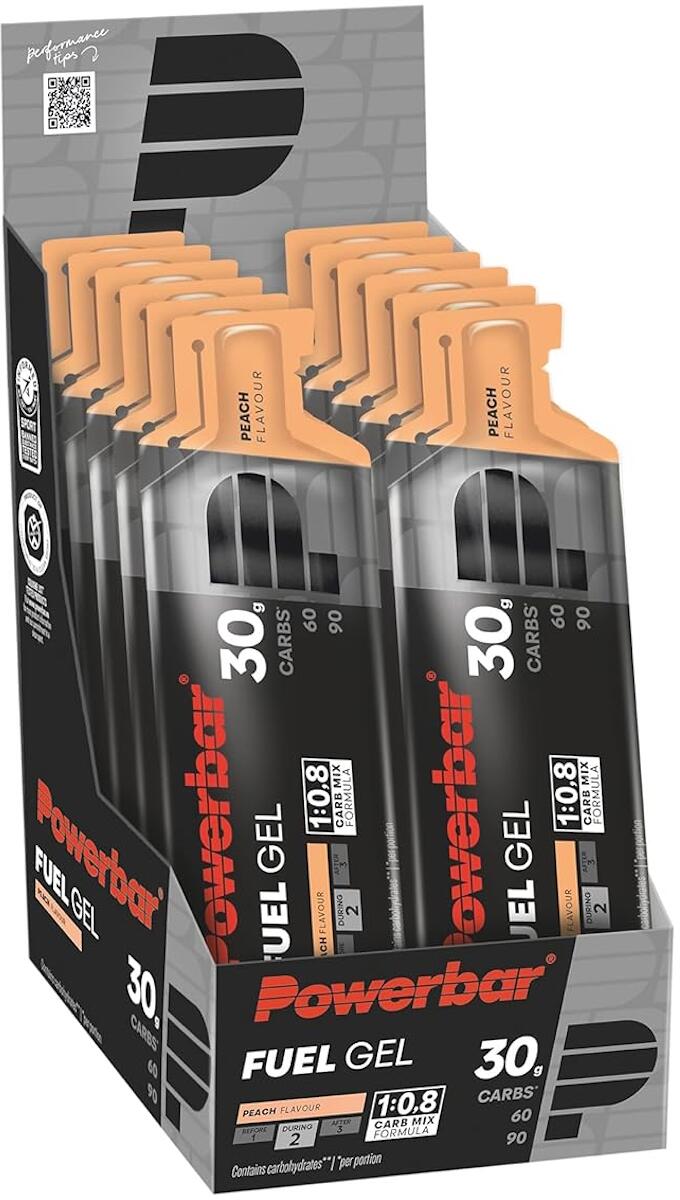 Powerbar Fuel Gel 30, 12 x 50 ml Gel, Peach