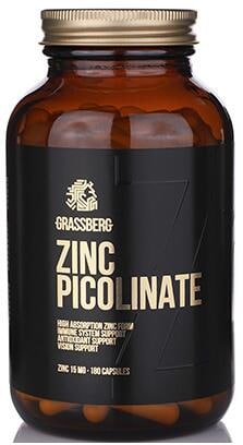 Grassberg Zinc Picolinate, 180 Kapseln