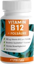 ProFuel Vitamin B12 + Folsäure, 365 Tabletten