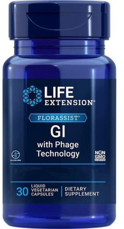 Life Extension FLORASSIST Probiotic GI with Phage Technology, 30 vegetarische Weichkapseln
