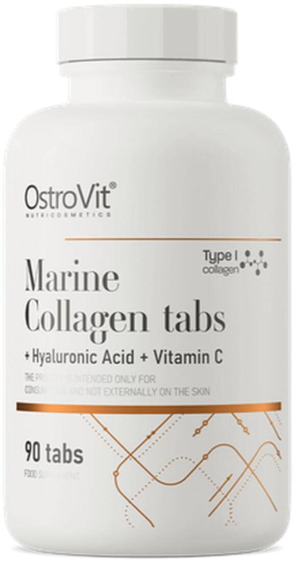 OstroVit Marine Collagen + Hyaluronic Acid + Vitamin C, 90 Tabletten