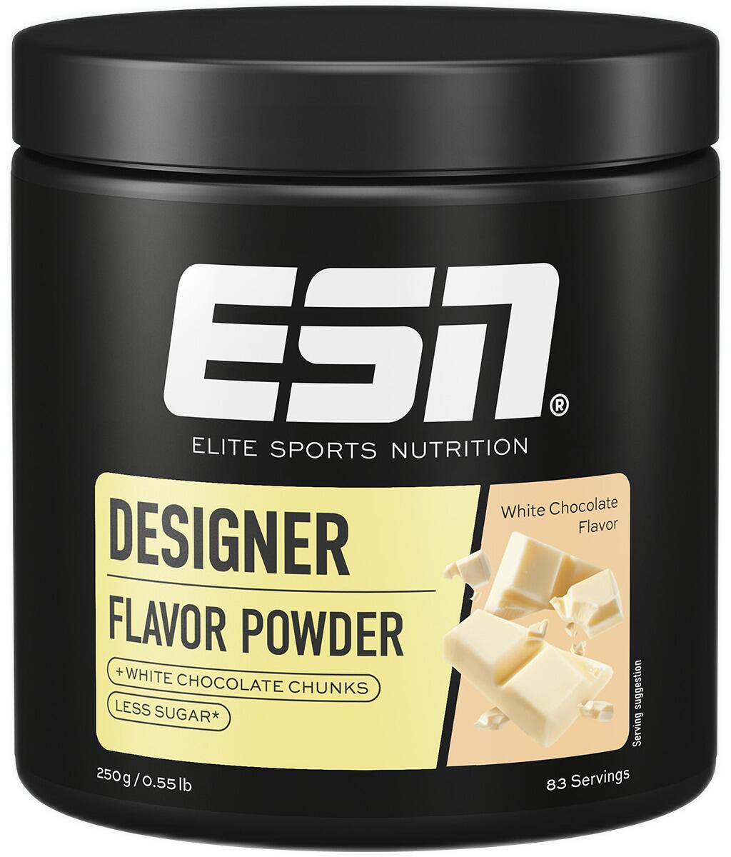 ESN Designer Flavor Powder, 250 g Dose, White Chocolate