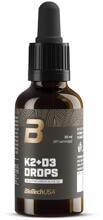 BioTech USA K2+D3 Drops, 30 ml Flasche
