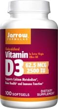 Jarrow Formulas Vitamin D3 - 2500 IU, 100 Softgels