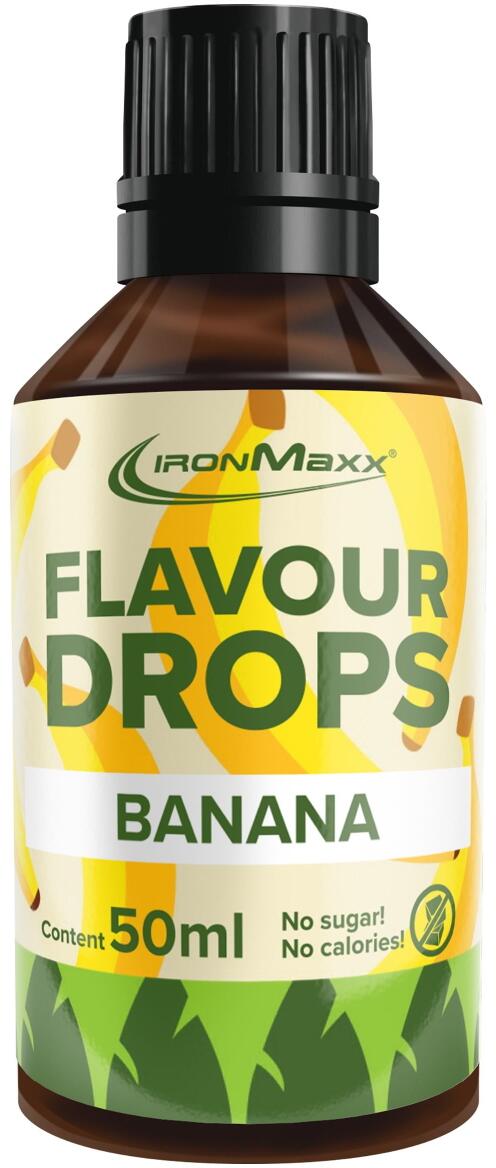 IronMaxx Flavour Drops, 50 ml Flasche, Banane