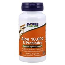 Now Foods Aloe 10.000 & Probiotics, 60 Kapseln, Unflavored