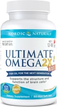Nordic Naturals Ultimate Omega 2X TEEN, 60 softgels, Strawberry