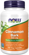 Now Foods Cinnamon Bark 600 mg, 120 Kapseln