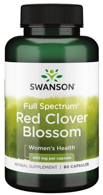 Swanson Full Spectrum Red Clover Blossom 430 mg, 90 Kapseln