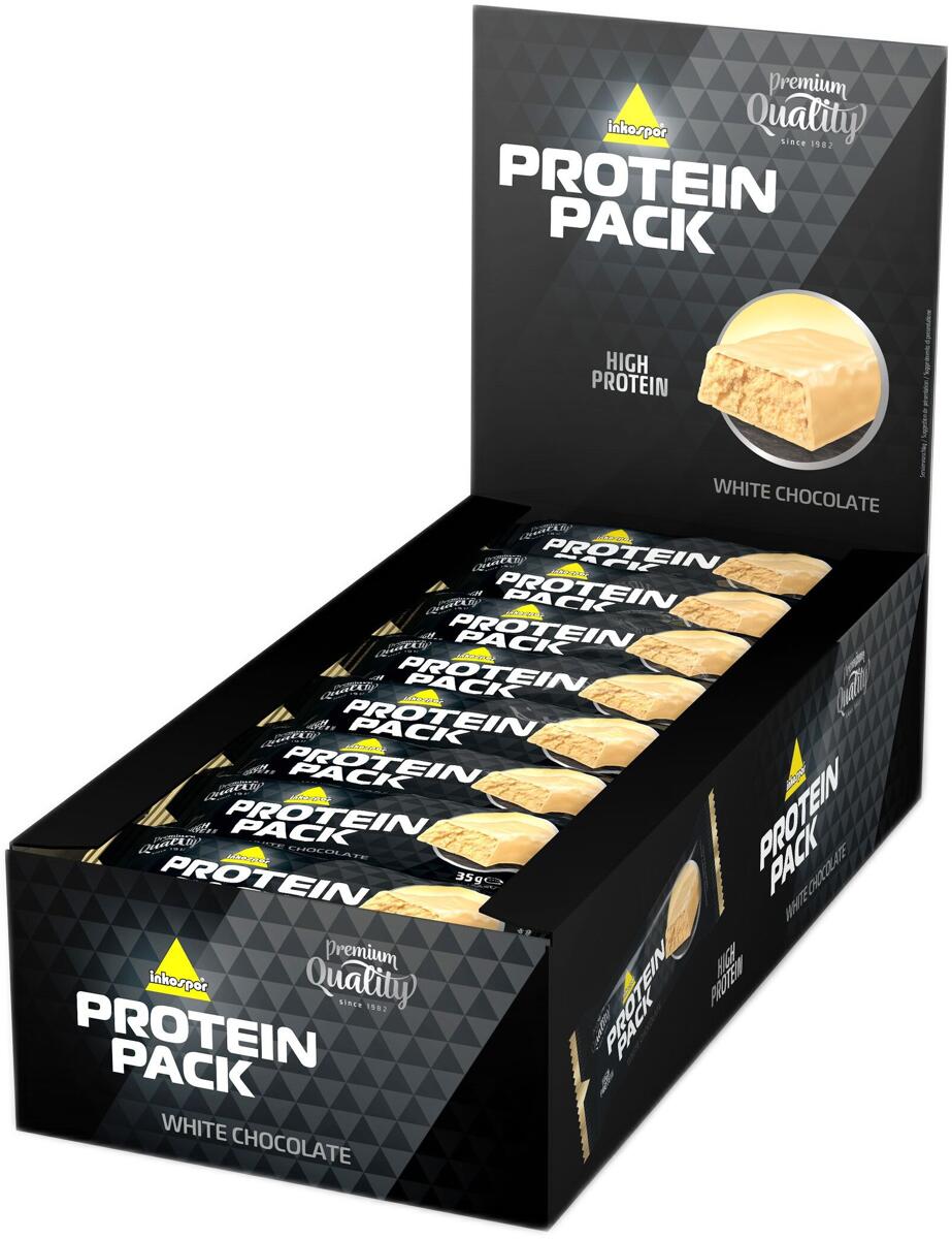inkospor X-Treme Protein Pack, 24 x 35 g Riegel, Weiße Schokolade