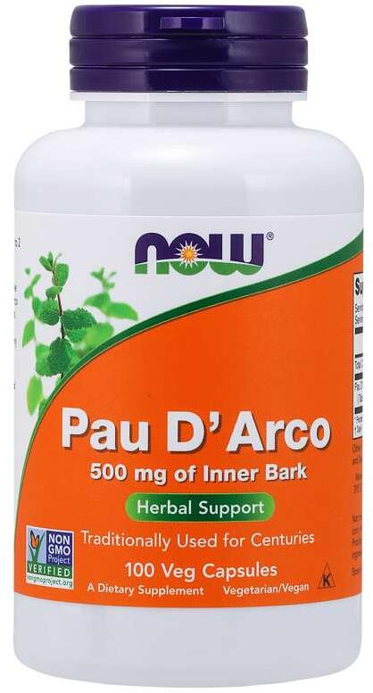 Now Foods Pau D ́Arco 500 mg, 100 Kapseln