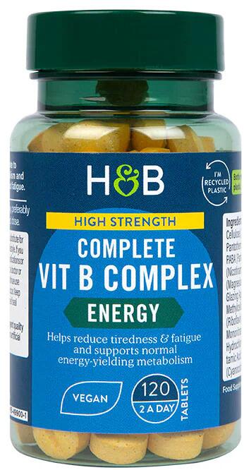 Holland & Barrett High Strength Complete Vit B Complex, 120 Tabletten ...