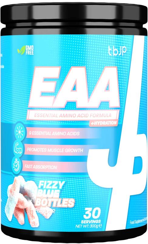 Trained by JP EAA + Hydration, 300 g Dose, Fizzy Blue Bottles