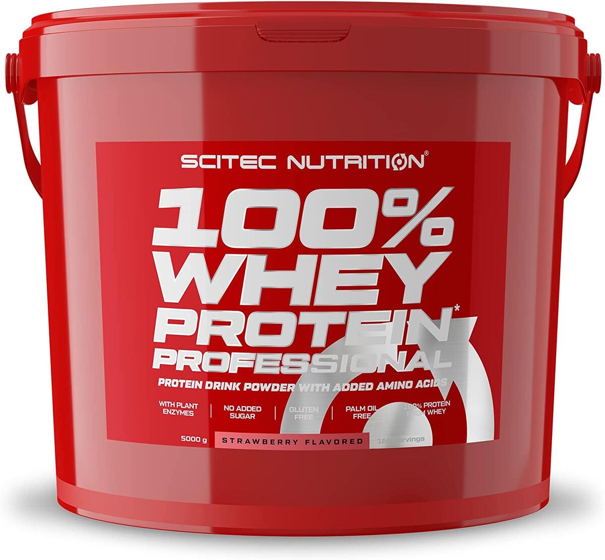 Scitec Nutrition 100% Whey Protein Professional, 5000 g Eimer, Erdbeere