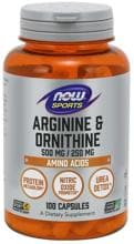 Now Foods Arginine/Ornithine 500mg