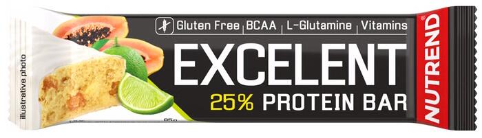 Nutrend Excelent Protein Bar, 18 × 85 g Riegel, Lime with Papaya